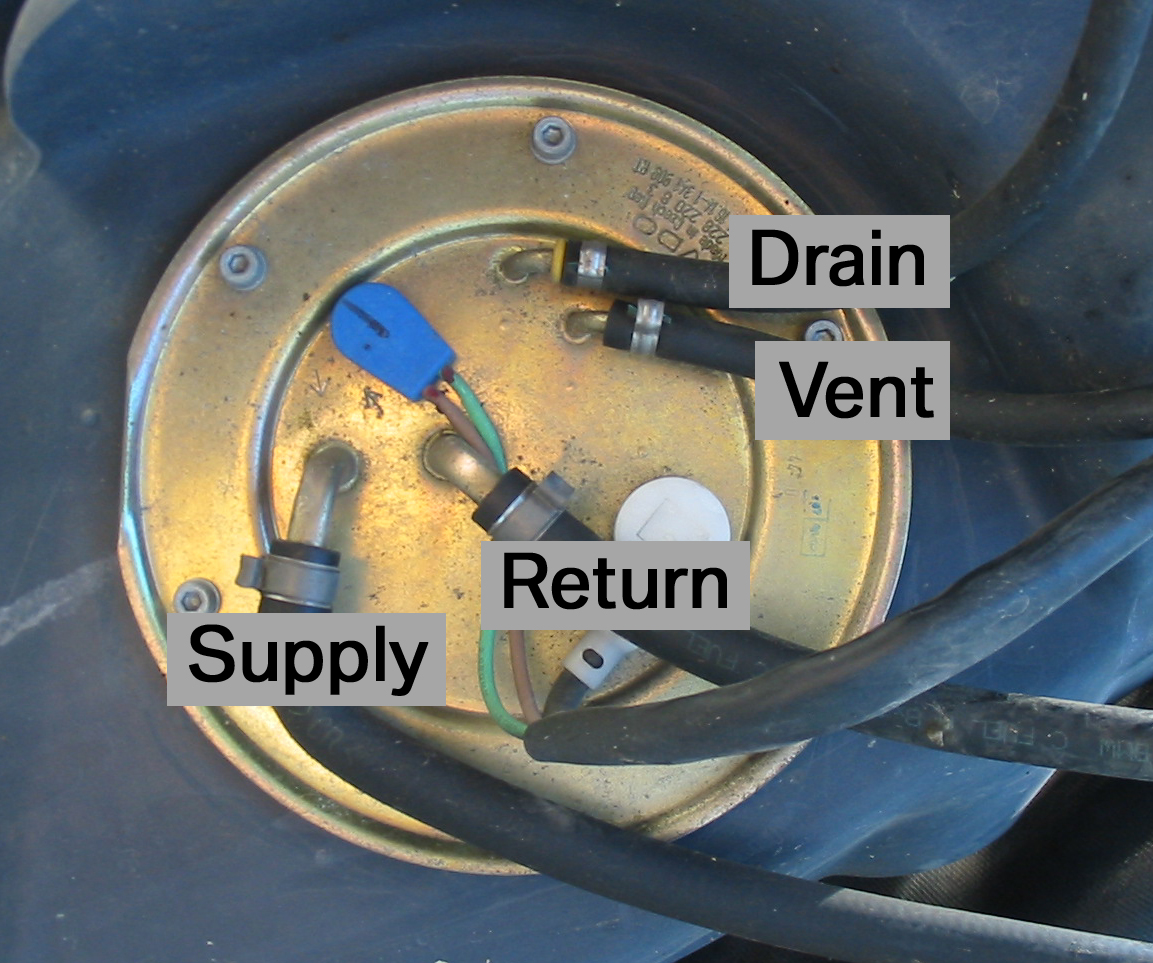 Fuel tank plumbing